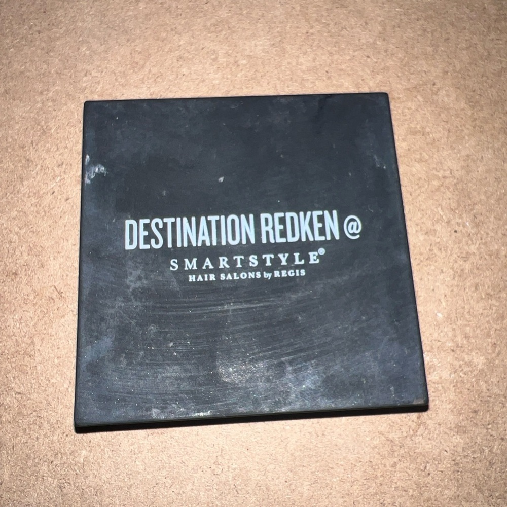 Redken Black Compact mirror with White Logo used #317